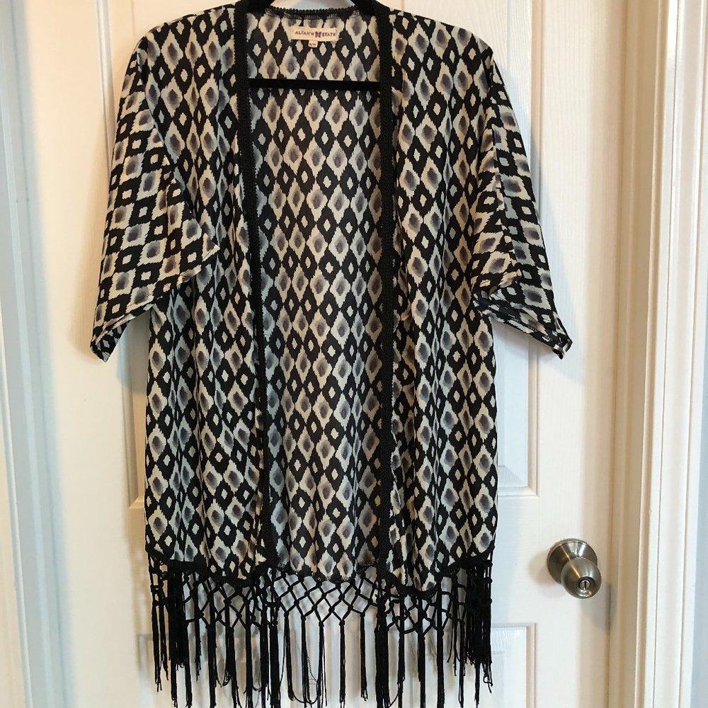 Altar'd State Kimono with Fringe